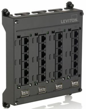 Twist & Mount Patch Panel, 12 Cat 5e & 12 Cat 6 Ports