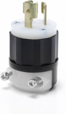 Locking Plug, 15 Amp, 277 Volt, NEMA L7-15P, Nylon Construction