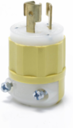 Locking Plug 15 Amp 277 Volt NEMA L7-15P Yellow-White