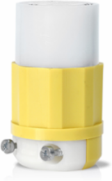 Locking Connector 15 Amp 277 Volt NEMA L7-15R Yellow-White