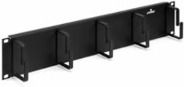 5-Ring Horizontal Cable Manager, 2RU, 2 Inch Rings