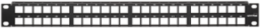 QUICKPORT Patch Panel, 48-Port, 1RU, Flat, Black