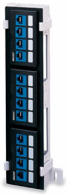 QUICKPORT 12-Port Patch Block, Compact Flat Design for Wall-Mount Applications