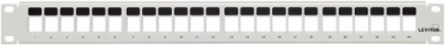 QUICKPORT Patch Panel 24-Port 1RU White, Flat Design
