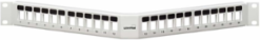 Angled QUICKPORT Patch Panel, 24-Port, 1RU, White, RoHS Compliant
