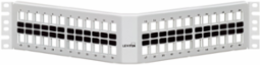 Angled QUICKPORT Patch Panel 48-Port 2RU White