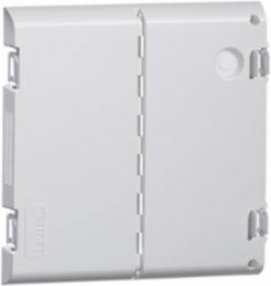 14 Inch Vented Hinged Door, Plastic, White, UL Compliant, RF Transparent