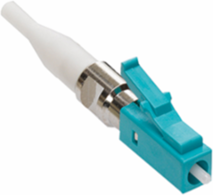 FAST-CURETM LC Fiber Optic Connector, Aqua, OM3/4 for 900 m Applications