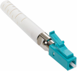 FAST-CURETM LC Fiber Optic Connector, Aqua, OM3/4, for 2mm or 3mm Applications