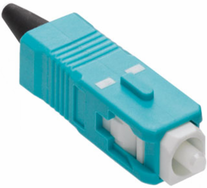 FAST-CURETM SC Fiber Optic Connector Aqua, OM3/4, 900 m & 3mm Applications
