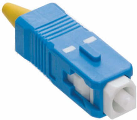 FAST-CURETM SC Fiber Optic Connector, Blue, OS2, for 900 m & 3mm Applications