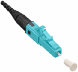 FASTSPLICE Fusion Splice-On Connector, LC, OM3/4, Aqua, 900 m, 12-pack