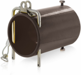 High Amperage In-Line Coupler 5.13 Inch x 3.5 Inch x 3.5 Inch Brown Aluminum