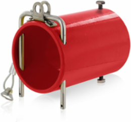 Rhino-Hide High Amperage In-Line Coupler 5.13 Inch x 3.5 Inch x 3.5 Inch, Red