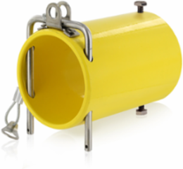 Rhino-Hide High Amperage In-Line Coupler, 5.13 Inch L x 3.5 Inch W x 3.5 Inch H, Yellow