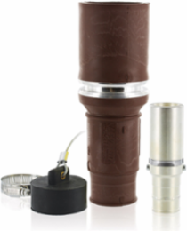 Rhino-Hide 444 MCM Female Plug, 796 Amp, 1000 Volt, Brown