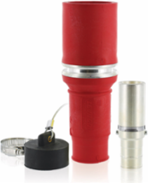Rhino-Hide Female Plug 444 MCM, 1000 Volt, 796 Amp, Red