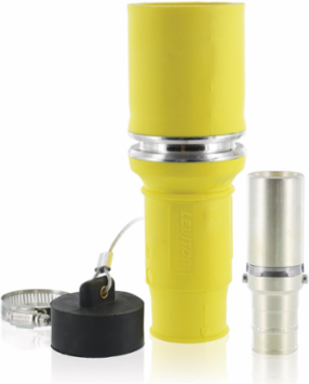 Rhino-Hide Female Plug 444 MCM, 1000 Volt, 796 Amp, Yellow