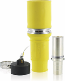 Rhino-Hide Female Plug 444 MCM, 1000 Volt, 796 Amp, Yellow