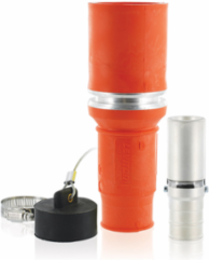Rhino-Hide Female Plug 535 MCM, Max 1000 Volt, 898 Amp, Orange