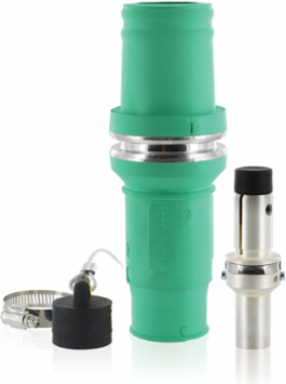 Rhino-Hide Male Plug 313 MCM, 1000 Volt, 636 Amp Max, Green
