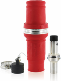 Rhino-Hide Male Plug 313 MCM, 1000 Volt, 636 Amp, Red