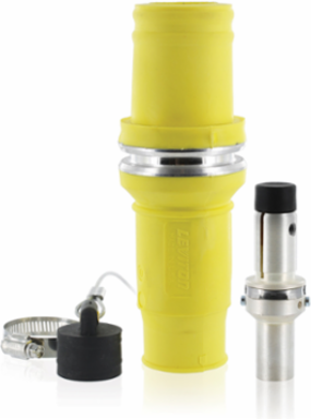 Rhino-Hide Male Plug 313 MCM, 636 Amp, 1000 Volt, Yellow