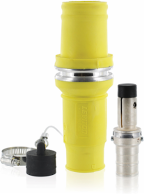 Rhino-Hide 444 MCM Male Plug, 1000 Volt, 796 Amp, Yellow