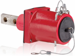 Rhino-Hide Male Receptacle 313MCM-777MCM Double Hole Bus Bar, 1000 Volt, 1135 Amp