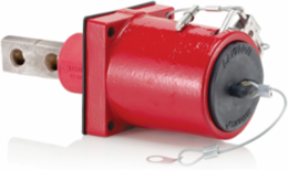 Rhino-Hide Male Receptacle 313 MCM, 1000 Volt, 1135 Amp, Double Hole Bus Bar