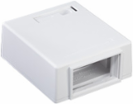 MOS Surface-Mount Housing, 1 Unit High, Plenum Rated, White