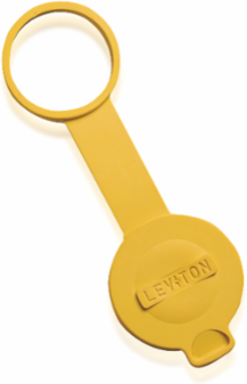 Wetguard Watertight Cap for Locking Connector, 30 Amp, IP66, Yellow