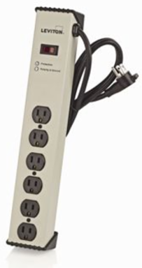 15 Amp Surge Protected 6-Outlet Power Strip, 720 Joules, 6 Foot Cord