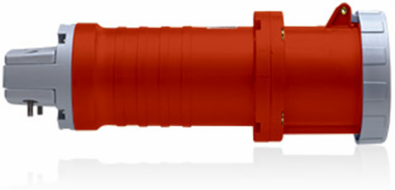 100 Amp 277/480 Volt 3-Phase WYE Connector, IP67, Watertight, Red