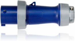 LEV Series 100/125A IEC Pin & Sleeve Plug, 120/208V, 3-Phase, IP66/IP67/IP68/IP69K, Watertight