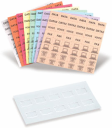 QUICKPORT Icons Accessory Kit with Port Identification Window, Pre-Printed Labels