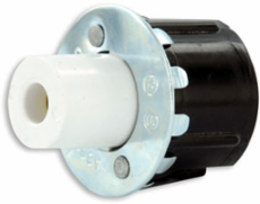 Slimline Single Pin Fluorescent Lampholder, Snap-In, Plunger, 1000 Volt, 660W, White