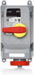 LEV Series IEC Pin & Sleeve Mechanical Interlock, 20 Amp, 277/480 Volt, 3-Phase, IP69K, Watertight