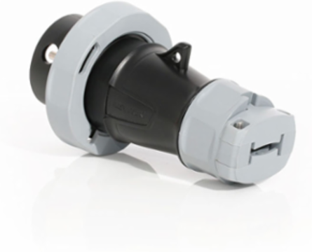 LEV Series IEC Pin & Sleeve Plug, 20 Amp, 347/600 Volt, 3-Phase, IP66/IP69K