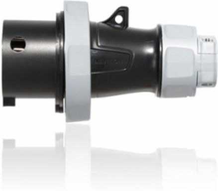 LEV Series IEC Pin & Sleeve Plug, 20 Amp, 347/600 Volt, 3-Phase, IP66/IP69K