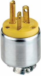 20 Amp 125 Volt NEMA 5-20P Grounding Plug, 3 Wire, Armored, Yellow