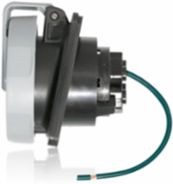LEV Series 20 Amp IEC Pin & Sleeve Receptacle, 347/600 Volt, IP66/IP69K