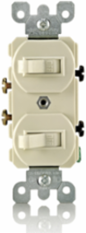 Duplex Style Combination Switch 15 Amp 120 Volt Commercial Grade Non-Grounding