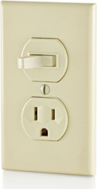 Duplex Style Combination Switch, 15 Amp, 120 Volt, Light Almond
