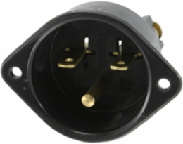 Commercial Grade 15 Amp 250 Volt Flanged Inlet Receptacle, NEMA 6-15P, Grounding