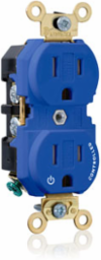 15 Amp Duplex Receptacle Outlet, Industrial Grade, Tamper-Resistant, 125 VAC