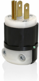 Straight Blade Plug 15 Amp 125 Volt NEMA 5-15P Industrial Grade with Power Indication