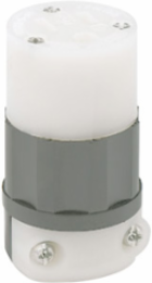 15 Amp 125 Volt Straight Blade Connector, Industrial Grade, NEMA 5-15R