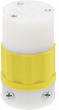 15 Amp 125 Volt Straight Blade Connector, Industrial Grade, NEMA 5-15R