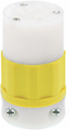 15 Amp 125 Volt Straight Blade Connector, Industrial Grade, NEMA 5-15R